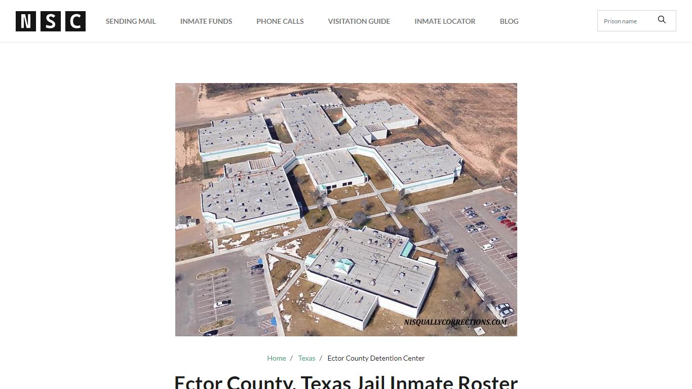 Ector County, Texas Jail Inmate List